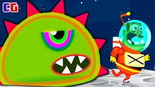 Приключение ИНОПЛАНЕТНОЙ СЛИЗИ на ЛУНЕ! Мультяшная игра Tales from Space Mutant Blobs Attack
