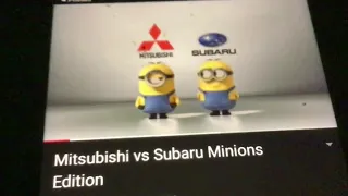 Minions fart Mitsubishi VS Subaru