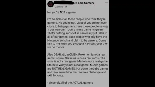 you are NOT a gamer