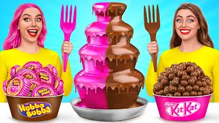 Chocolate Fountain Fondue Challenge | Crazy Challenge by Mega DO Challenge
