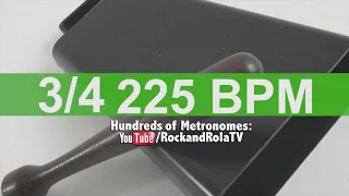 🔴 225 BPM 3/4 Bell Metronome