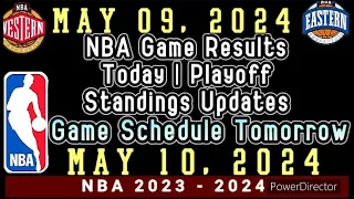 NBA Game Results Today | May 09, 2024| Playoff Standing Updates #nba #standings #games #playoffs