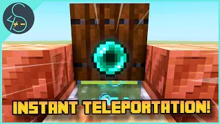 How to make an Ender Pearl Stasis Chamber [Minecraft Instant Teleportation!]