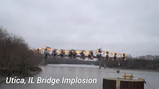 Utica, IL Bridge Implosion Rt. 178 near Starved Rock State Park