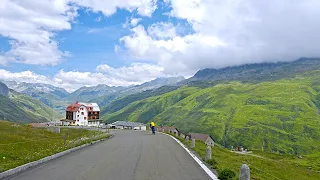 4K Scenic Drive to Furka Pass | Grimsel Pass to Andermatt, Switzerland [Remake]