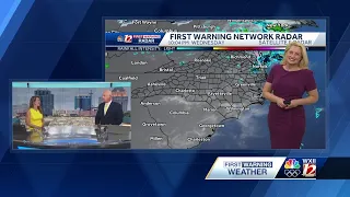 WATCH: Spring highs Thursday, less humid in North Carolina