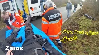 Angry People vs Biker + Horror Crash  | 2018