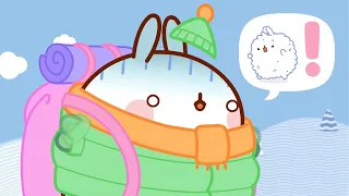 Molang and Piu Piu Chased by THE YETI⛄| Funny Compilation For Kids