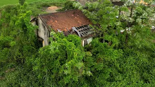 All PEOPLE don't recognize the 100YEAR Abandoned house when we clear the Grass and Bushes