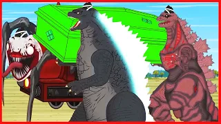 TEAM Godzilla & KONG vs EVOLUTION of CHOO CHOO CHARLES - Coffin Dance Meme Cover