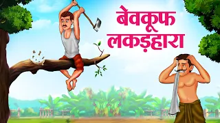 बेवकूफ लकड़हारा | Hindi Kahaniya | Moral Stories | Bedtime Stories | Story In Hindi