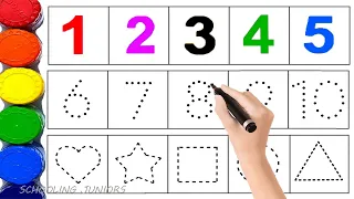 Numbers Counting 1 to 100, Numbers for kids | Learn to count, 2d shapes draw, Numbers song, 1 to 100