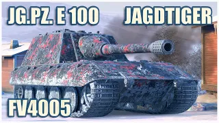 FV4005, Jagdpanzer E 100 & Jagdtiger • WoT Blitz Gameplay