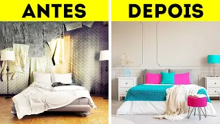 IDEIAS PARA REFORMAR UM QUARTO GASTANDO POUCO|| Truques de Decoração e Organização