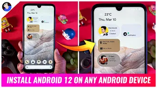 install Android 12 on any android phone | install android 12 on android without root