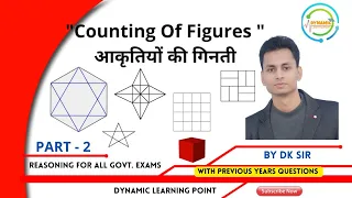How to count Number of Square & Rectangles || Counting Figure || Reasoning By DK Sir || Part-2