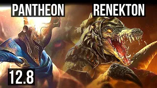 PANTHEON vs RENEKTON (TOP) | 400+ games, 6/4/17 | EUW Master | 12.8