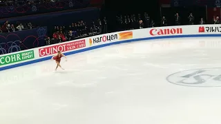 CAROLINA KOSTNER 3F-3T WARM-UP SP - WORLD FIGURE SKATING CHAMPIONSHIPS 2018 MILAN 21/03/2018 SP