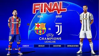 JUVENTUS - FC BARCELONA | Final Champions League Ultimate Difficulty Next Gen MOD PS5 No Crowd