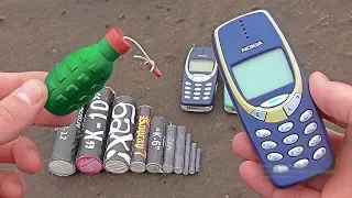 ✅ МОЩНАЯ ПЕТАРДА + NOKIA 3310 🔥 ТОП 10 ПЕТАРД ПРОТИВ НОКИА 3310 💥 NOKIA 3310 крепче чем СЕЙФ !!!