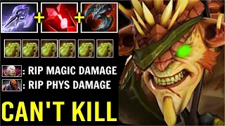 RIP MAGIC AND PHYS DAMAGE! Mage Slayer Bristleback vs Cancer Techies + Magnus Combo Epic Game Dota 2