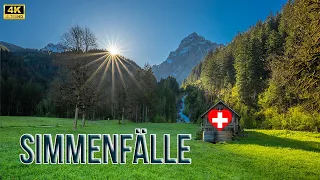 Most beautiful places in Switzerland - Simmenfälle 4K