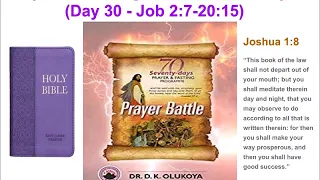 Day 30 Reading the Bible in 70 Days  70 Seventy Days Prayer and Fasting Programme 2020 Edition