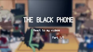 |The black phone react to my videos !! | read description | | Mina 💋 |