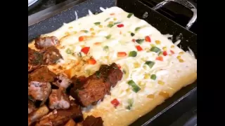 The Stone Grill - how to enjoy spicy pork rib cheese fondue ?