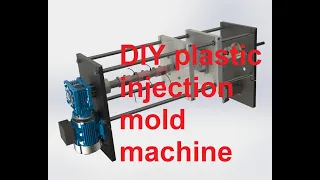 DIY All-electric plastic injection molding machine.