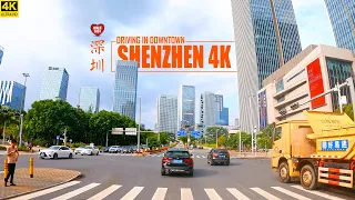 Driving in Downtown Shenzhen | China's Silicon Valley | 4K | 深圳 | 南山区