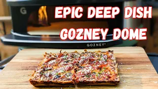 Detroit Style DEEP DISH Pizza / GOZNEY DOME