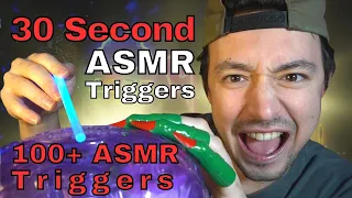 ASMR | 30 Second ASMR Triggers 🔥 | 100+ ASMR Triggers❗| ⚡ Fast & Unpredictable ASMRT