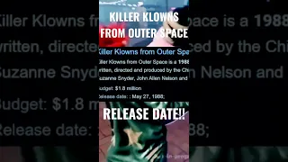 KILLER KLOWNS FROM OUTER SPACE: RELEASE DATE!! #killerklownsfromouterspace #releasedate #shorts