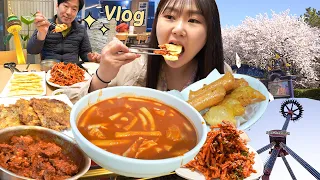 Mukbang trip to Daegu🌸 Sakura was good. But eating various foods in various places were so exciting