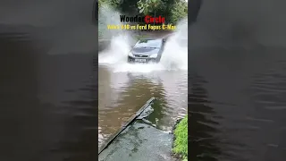 Volvo V40 vs Ford Focus C-Max Water Splash Challenge in Rufford Ford, UK