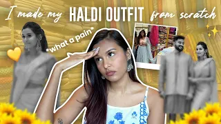 I Made Our HALDI Outfits From Scratch💛💛 / Mridul Sharma