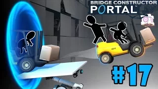 Bridge Constructor Portal - Walkthrough - Part 17 - Bounce Baby! (PC HD) [1080p60FPS]