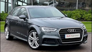 2018 Approved Used Audi A3 Sportback S line 35 TFSI 150 PS 6-speed | Stoke Audi