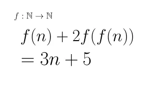 A Functional Equation That Only Requires the Simplest Knowledge