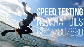 flatwater speed testing my new HA foils (pt1)