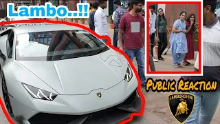 Lamborghini LOUD EXHAUST and ACCELERATION | Public REACTIONS in INDIA