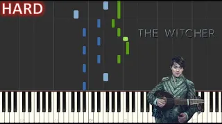 Jaskier - Toss A Coin To Your Witcher Piano Tutorial