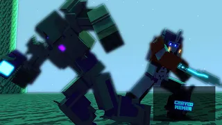 Transformers Prime Optimus vs Megatron | Minecraft Animation