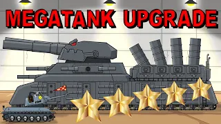 "Repair and Upgrade for Mega Ratte" Cartoons about tanks
