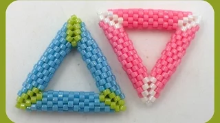 3D Peyote Triangle - Peyote Stitch Jewelry