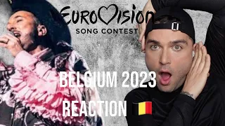 Belgium Eurovision 2023 Reaction Gustaph - Because Of You