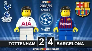 Tottenham vs Barcelona 2-4 • Champions League 2019 (03/10/2018) All Goals Highlights Lego Football