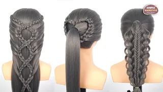 Top 3 Easy Hairstyle For Girls | Hairstyle For Long Hair | Open Hair Hairstyle | Ponytail Hairstyle