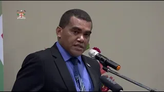 Fijian Assistant Minister for Youth and Sports officiates at the Young Pacific Leaders Conference